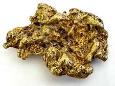 Rare Yellow Gold Natural Nugget 87.53% Au Purity XRF Spectrometer Test 37.28 gr