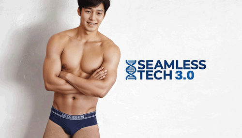 aussieBum Seamless.Tech 3.0 Navy Brief - Picture 2 of 10