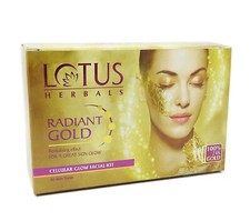 LOTUS HERBAL Radiant Gold Cellular Glow Facial kit 37gm-