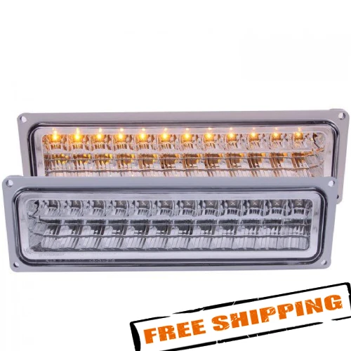Luces LED de estacionamiento/señal cromadas Anzo 511048 para 88-98 Chevy/GMC C/K1500/2500 Foto 2 de 4
