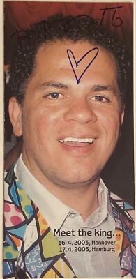 Romero Britto signiert original Einladung Karte Unterschrift Autogramm signed