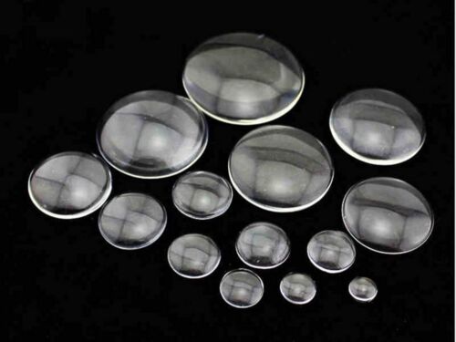 Transparent Clear Large Round Flatback Glass Cabochon Dome No Hole 35mm-60mm - Picture 1 of 11