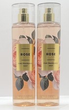  2 PACK Bath  Body Works ROSE Fragrance Mist FREE SHIP New RARE FAVORITE