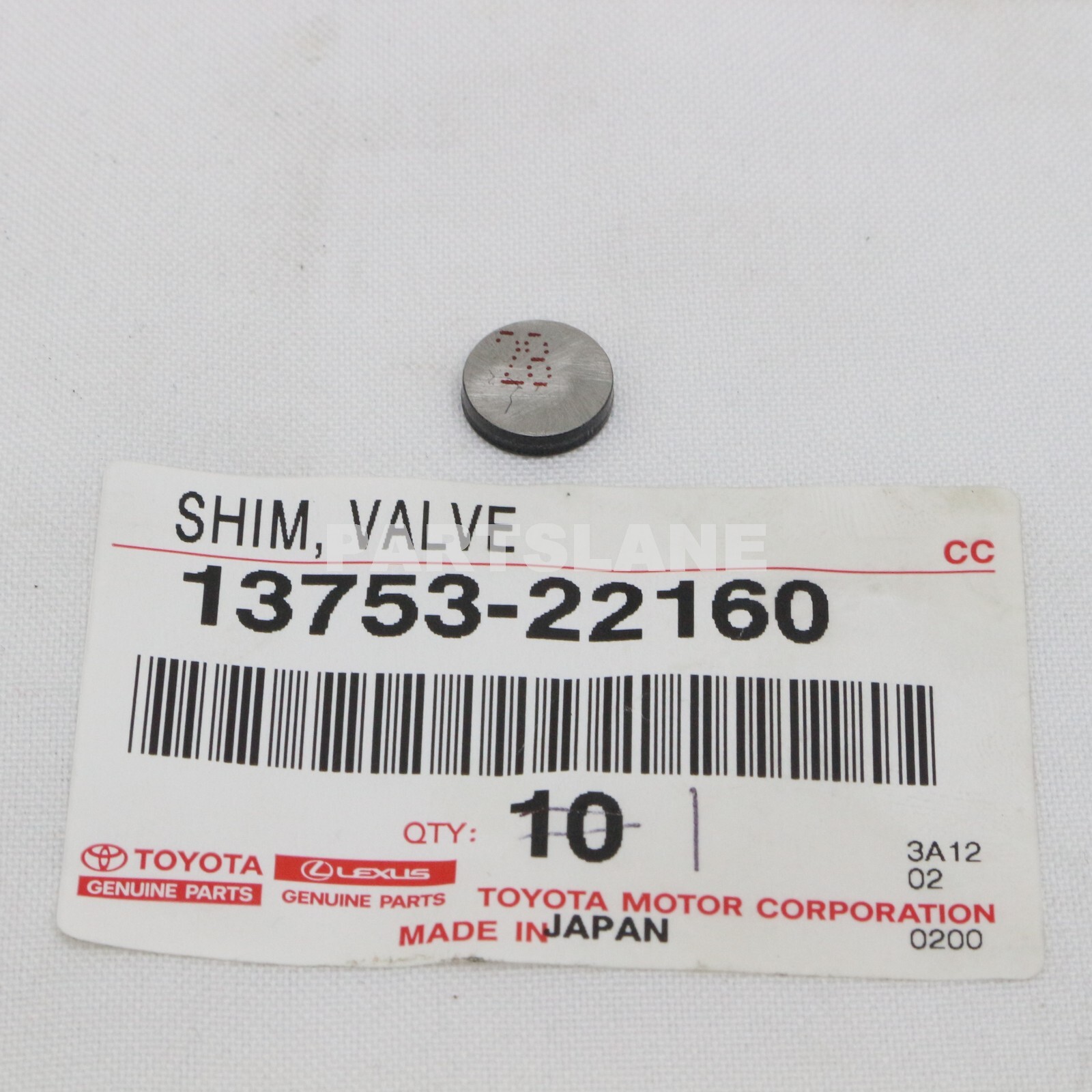1375322160 Genuine Toyota Shim Valve Adjusting 13753-22160 for 