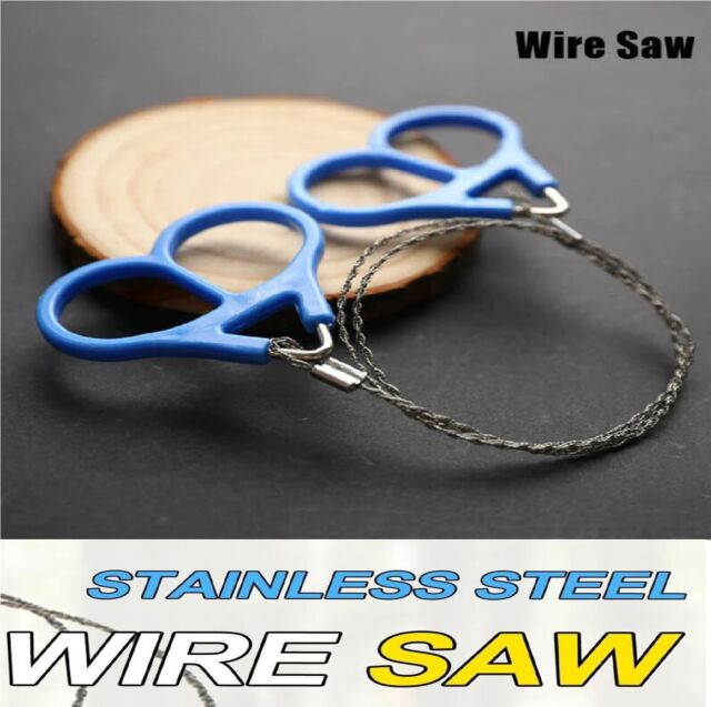 Pocket Outdoor Stainless Steel Wire Saw Emergency Camping Hiking Survival Tool