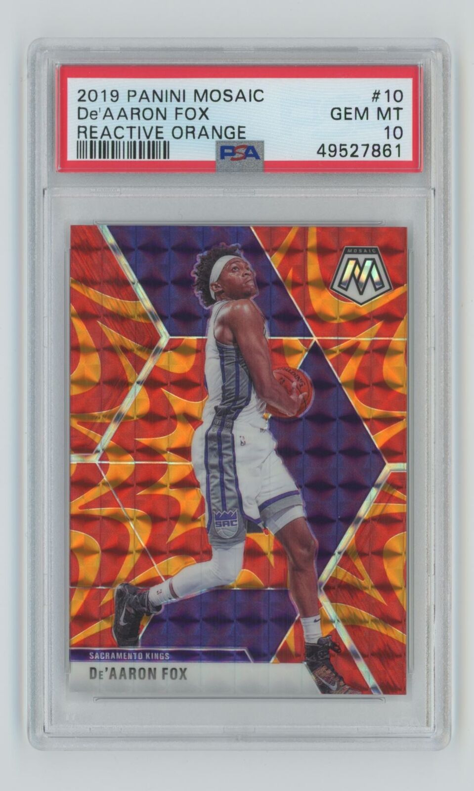 DE´AARON FOX MOSAIC ORANGE RC PSA