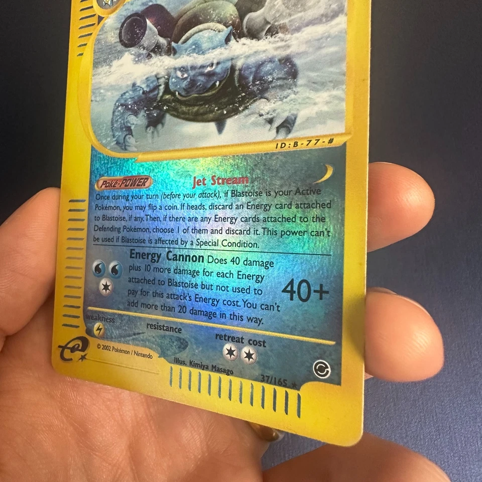 2002 Pokémon Expedition Base Set | Blastoise | Reverse Holo | #37/165 - Image 4 of 4