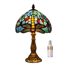 Table Lamp Tiffany Style 8 Inch Stained Glass Lampshades Small Bedside Lamp R...