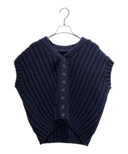 Maison Margiela MMA Gauge 3 Knit Vest S67HP0012 Navy Size: S Unused