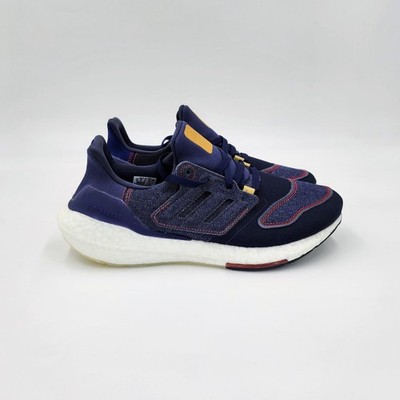 adidas UltraBoost 22 Denim Shadow Navy Vivid Red GX9146 Men s Size 10