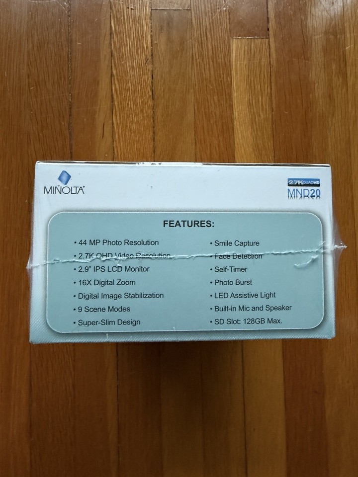 Minolta MND20 44.0 Megapixel Digital Camera Red New NIB | eBay