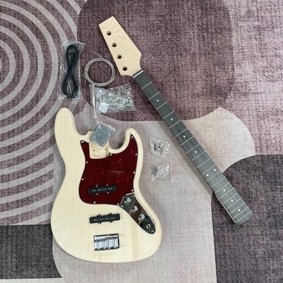USA Custom Brand Unfinished DIY Electric Bass Kit With All Parts
