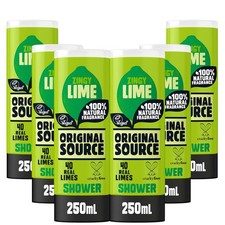 Zingy Lime Shower Gel 6x250ml Experience an Invigorating Cleanse Today 5.89 per litre