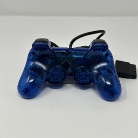 OEM Playstation 2 PS2 Dualshock 2 Controller SCPH-10010 Translucent Blue