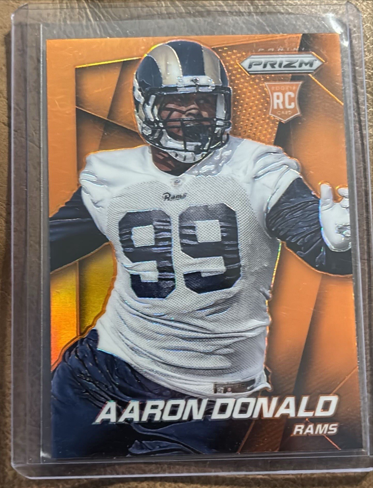2014 Panini Prizm Aaron Donald #228 Orange Prizm Rookie RC