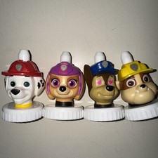 Good 2 Grow Drink Toppers Paw Patrol Lot 4 Rubble Sky Chase Marshall