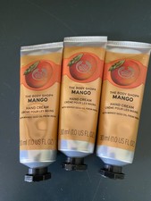 LOT OF 3 THE BODY SHOP MANGO HAND CREAM 1 OZ / 30 ML FULL