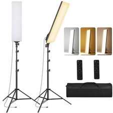 LED Video Light 23.6", 2 Pack Photography Lighting Kit 2500-7500K Dimmable Ph...
