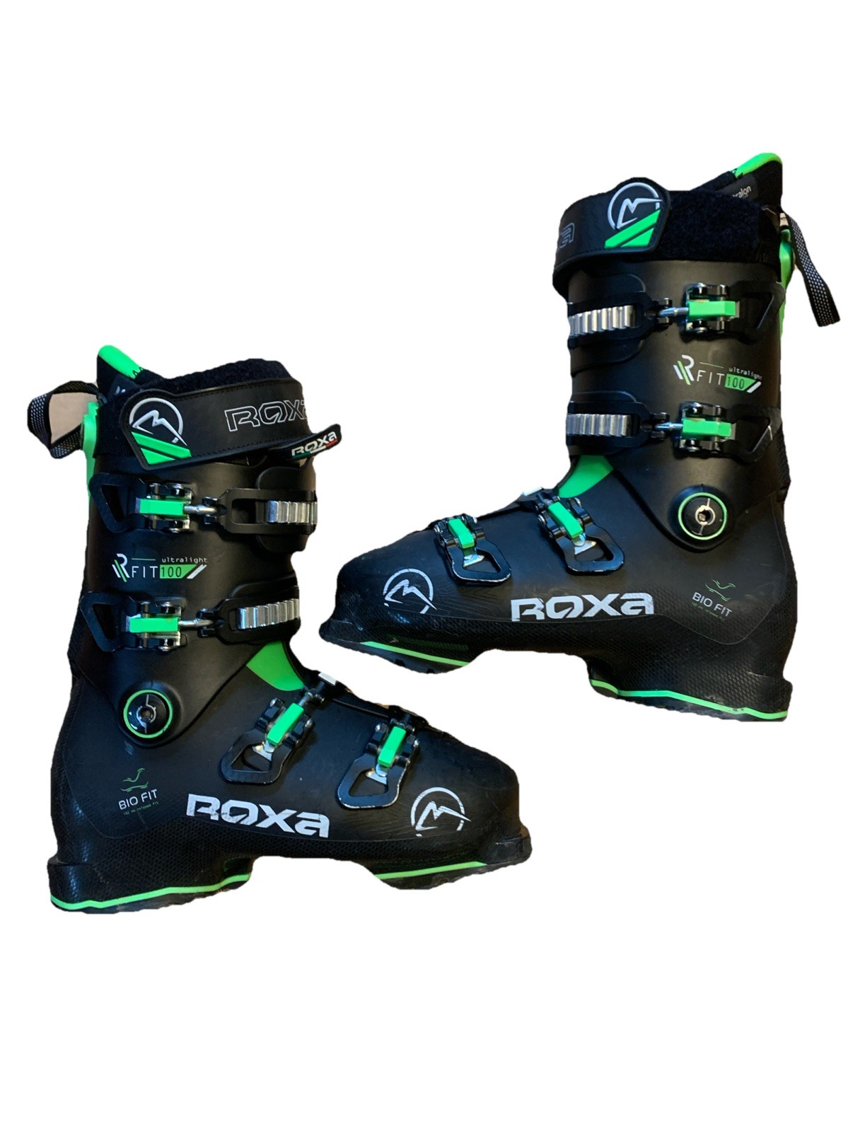 SALOMON Scarponi da sci Roxa R FIT 100 Ultraleggeri Bio Fit 275 Made In Italy Nero Verde
