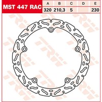 Trw Bremsscheibe (FüR: Honda Nc 700 D Integra Abs Dct RC62 13 Vorne )