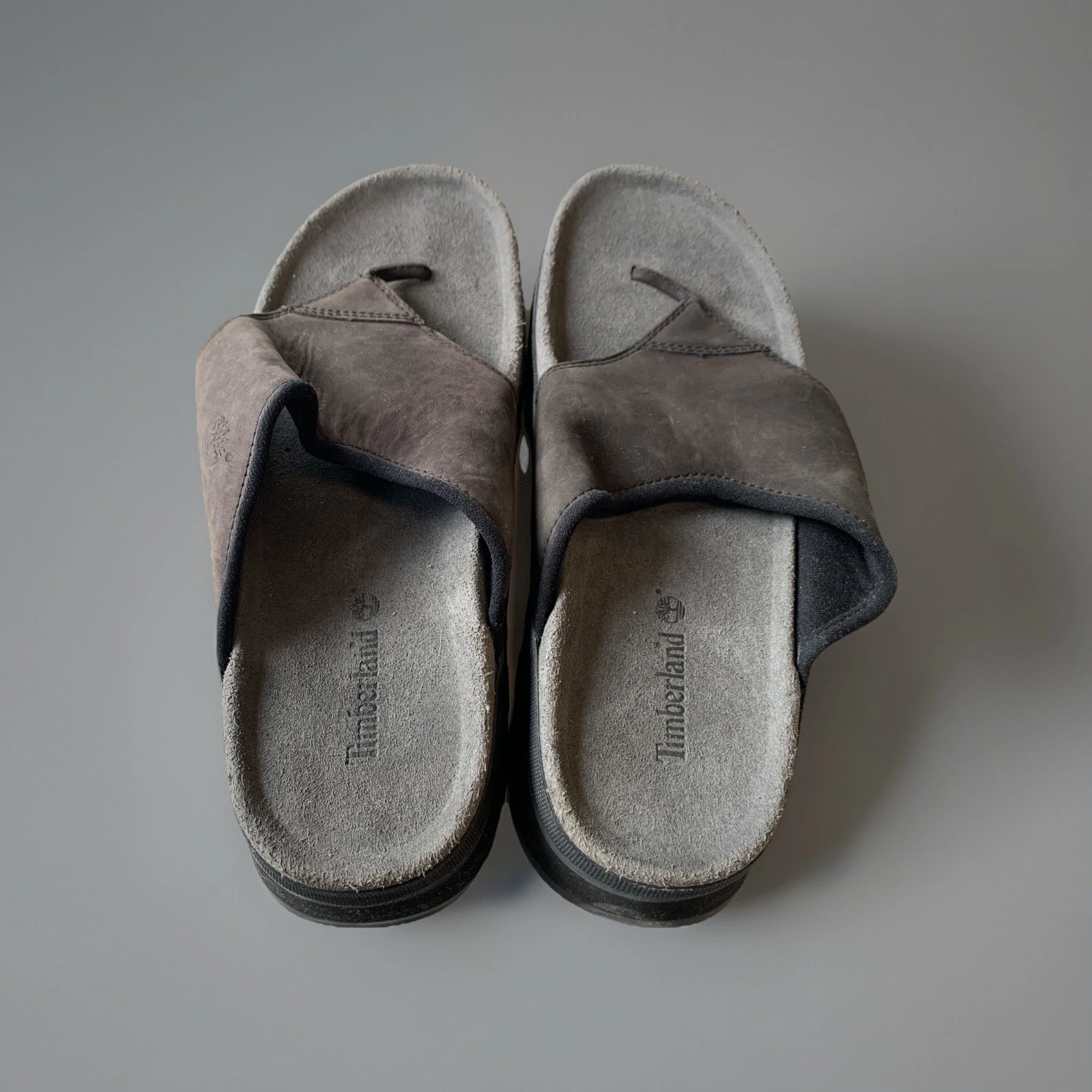 Timberland Flip Flops- Size 9- Grey