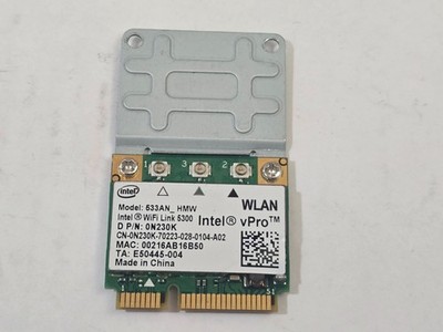 Intel WiFi Link 5300 WLAN Half-Mini Card 533AN_HMW with Bracket