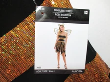 Bumblebee or Flapper Dress for Costume or Cosplay Sequins and Fringe women Small