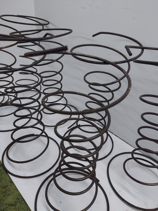 Lot of 8  Vintage Salvaged Upholstery Coil Springs Repair Furniture Sofa Chair