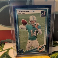 Quinn Ewers 2025 Panini Donruss Rated Rookie #342 Press Proof Blue RC Parallel 