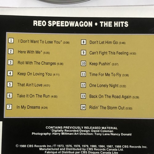 REO Speedwagon 1988 / Diamond Rio 1997 Greatest Hits Double Feature CDs*NoCase* - Bild 13 von 20