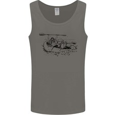 Schlauchboot Rapids Weiß Wasser Rafting Whitewater Herren Tanktop