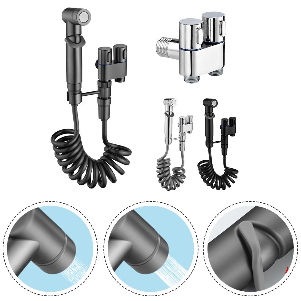 Bidet Handbrause f??r gr??ndliche K?rperpflege mit Doppelauslasswinkelventil