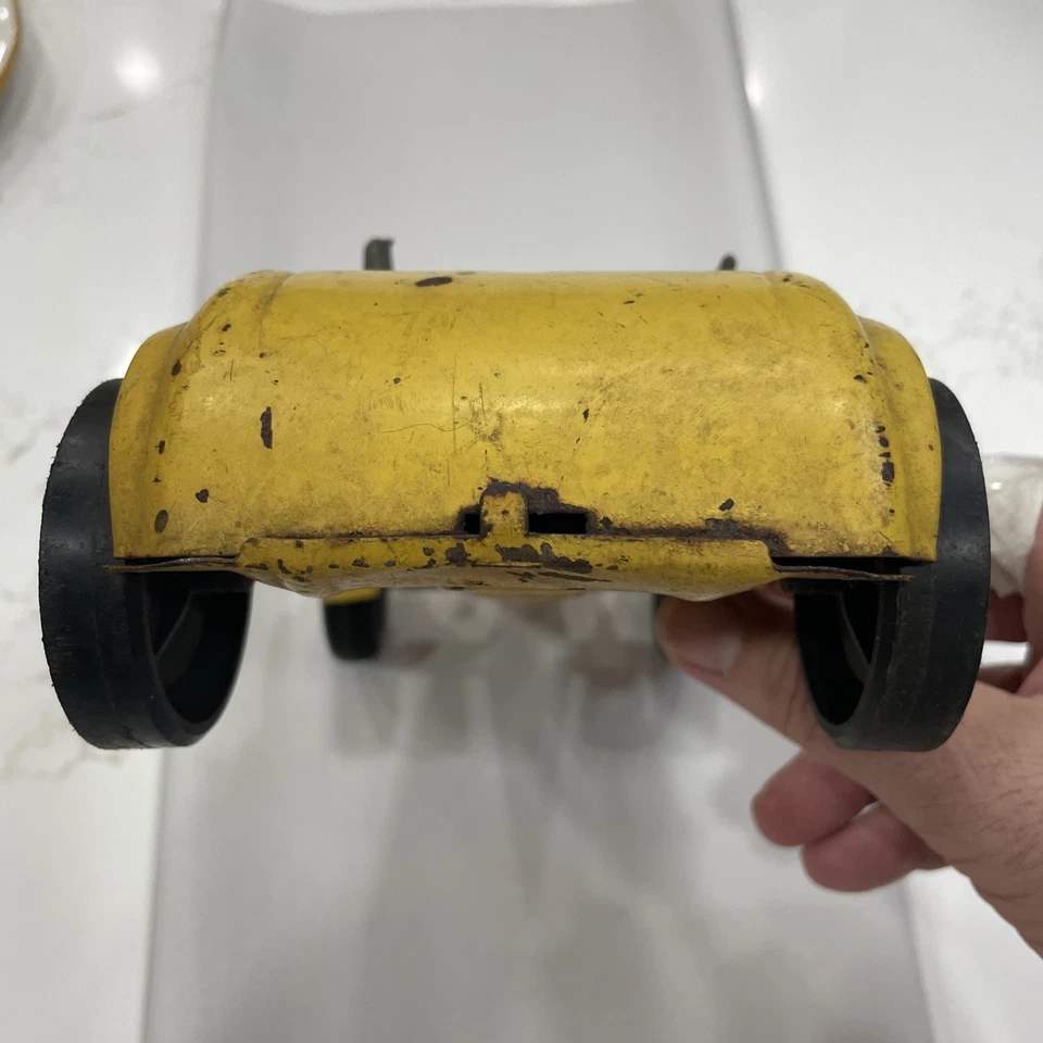 Vehículo Ford Buddy L 1969 vintage Hotrod metal prensado amarillo Roadster '32 Foto 4 de 4