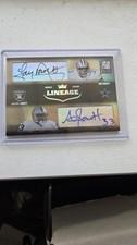 2004 Donruss Elite Lineage Autographed Tony Dorsett And Anthony Dorsett 54/100.