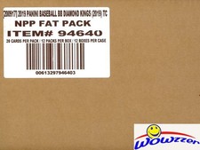 2019 Panini Diamond Kings Baseball JUMBO FAT Pack 12 Box CASE! Look for Downtown