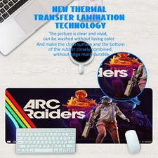 1pc ARC Raiders Character Gaming Desk Mat - Large Non-Slip Washable Rubber Surfa