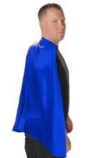 Deluxe Super Hero Costume Cape Blue One Size Fits Most