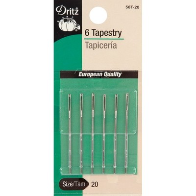 Dritz 56T-24/26 Tapestry Hand Needles-Size 24/26 6/Pkg