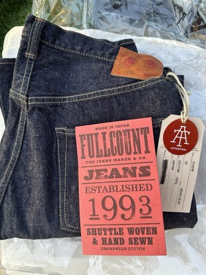 Full Count 0105 13.7 oz Japanese Selvedge  Denim Jeans  Size 32