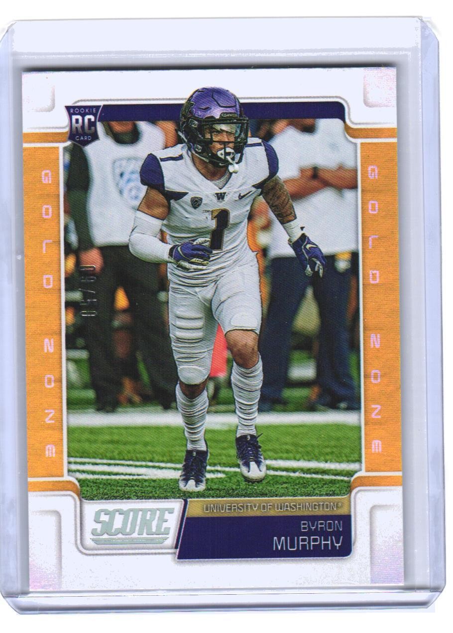 2019 Byron Murphy Score Gold Zone RC 9/50 #381 (H2319) $6 MAX SHIP