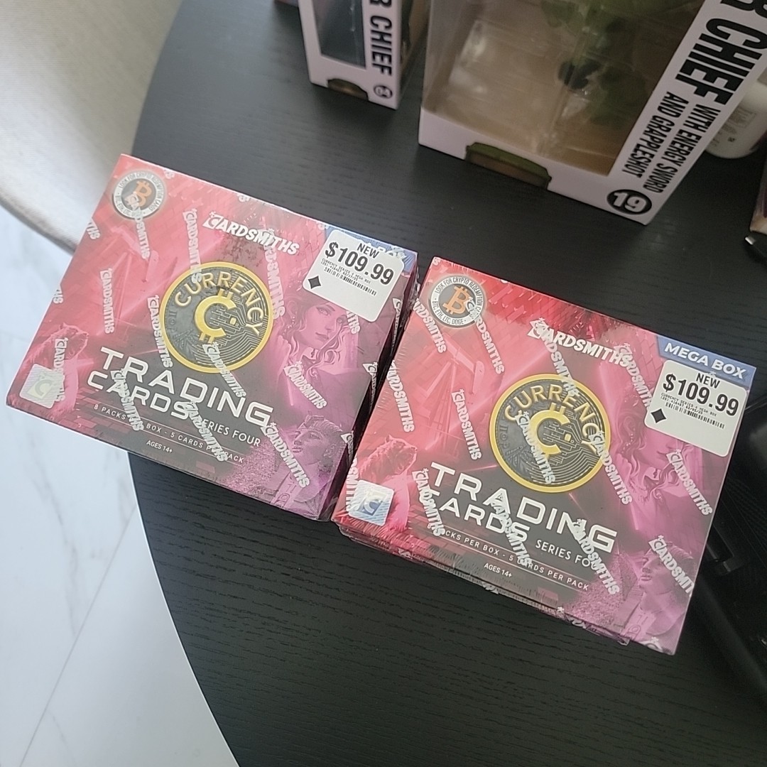 1 Sealed Cardsmiths Currency Series 4 Crypto Trading Cards Mega Box (1 BTC,  ETH) – FUNAAB Zoo Park