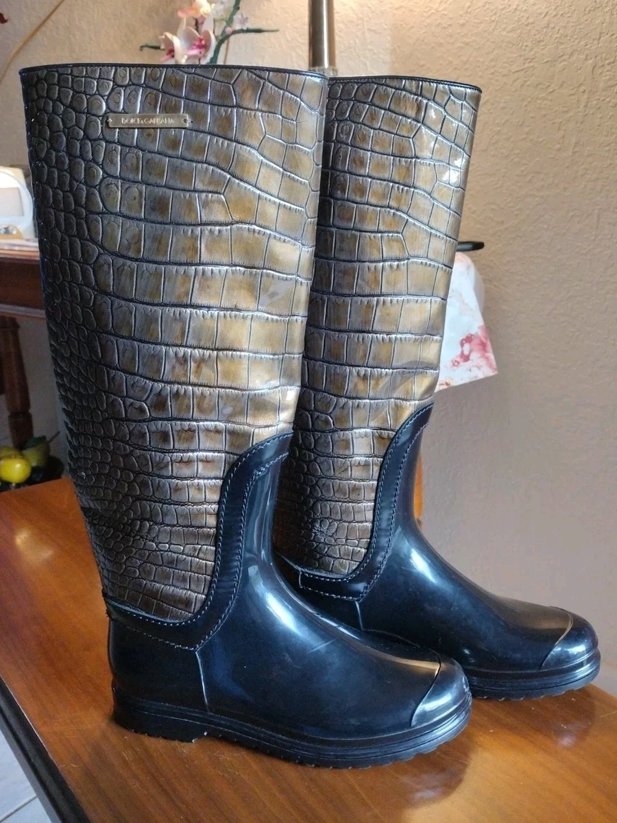 Dolce&Gabbana❤︎美品❤︎レインブーツ❤︎EU39 Dolce&Gabbana Rain Boots for Women for sale | eBay