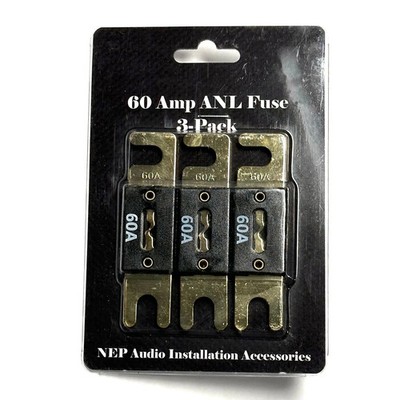 ANL Fuse 60 Amp  60 A 3 Pack Car Audio - Marine