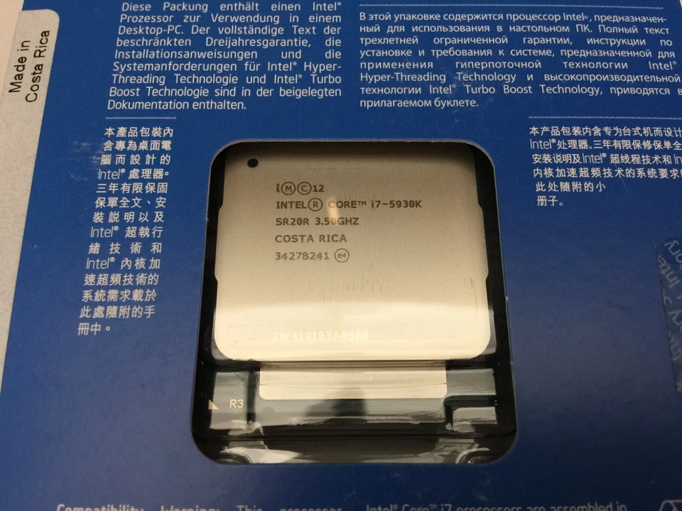 Intel Core i7-5930K 3.5GHz 15MB Cache Processor LGA 2011 V3 BX80648I75930K - Image 3 of 4