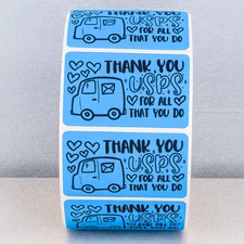 USPS Mail Carrier Mailbox Thank You sticker  US Postal Service Mail Carrier