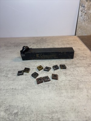 Kennametal Facing Lathe Tool, DCKNR164DKC3 NH6, 1 x1  Shank, W/ 10 Carbide I see