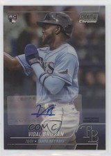 2022 Topps Stadium Club Chrome Auto Vidal Brujan #47 Auto 3c6