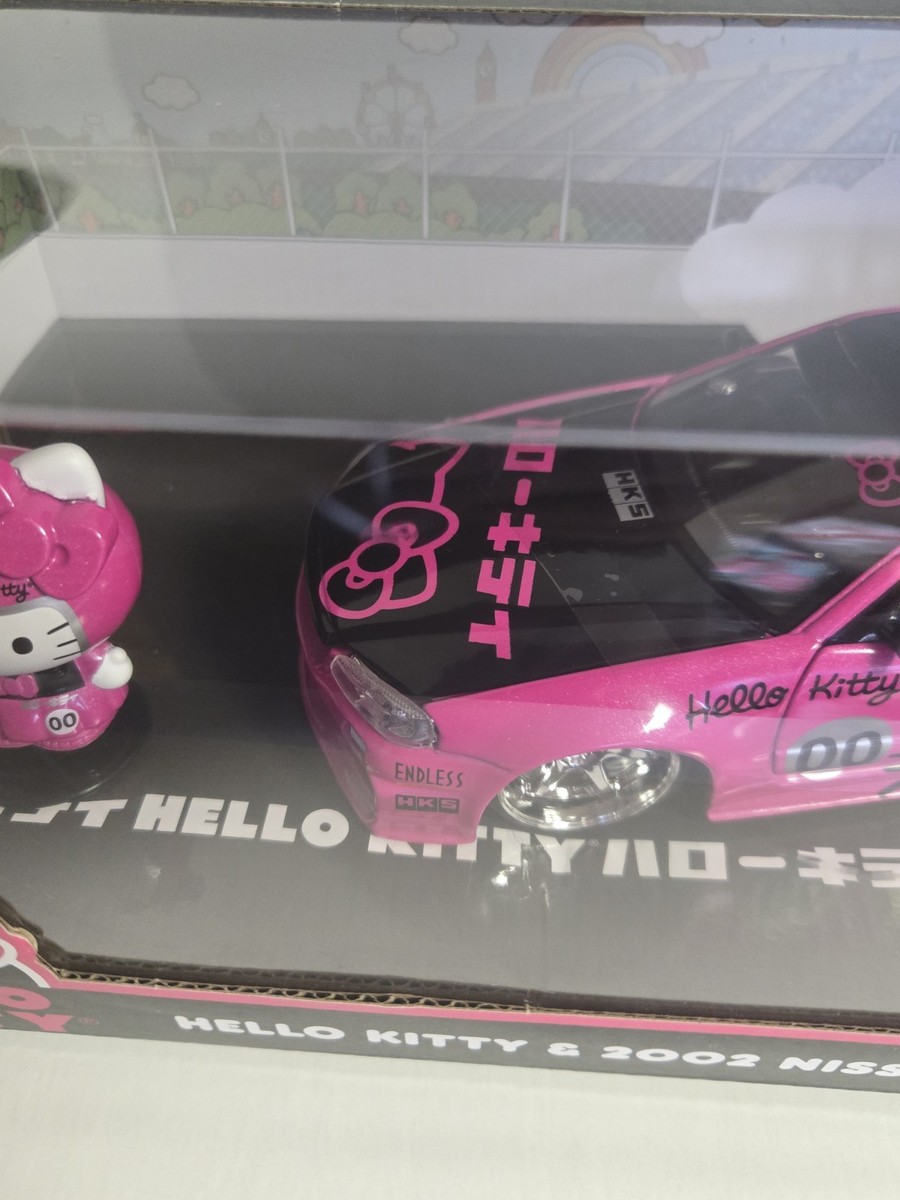 Jada Toys 1/24 2002 Nissan Skyline GT-R (BNR34) with Hello Kitty