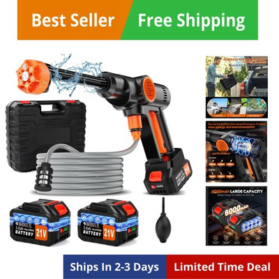 #ad Portable Cordless Pressure Washer Electric Power Washer Battery Powered Han... $144.96