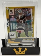 Miles Sanders 1/1 Game Used Ball Donruss Press Proof League Logo SSP